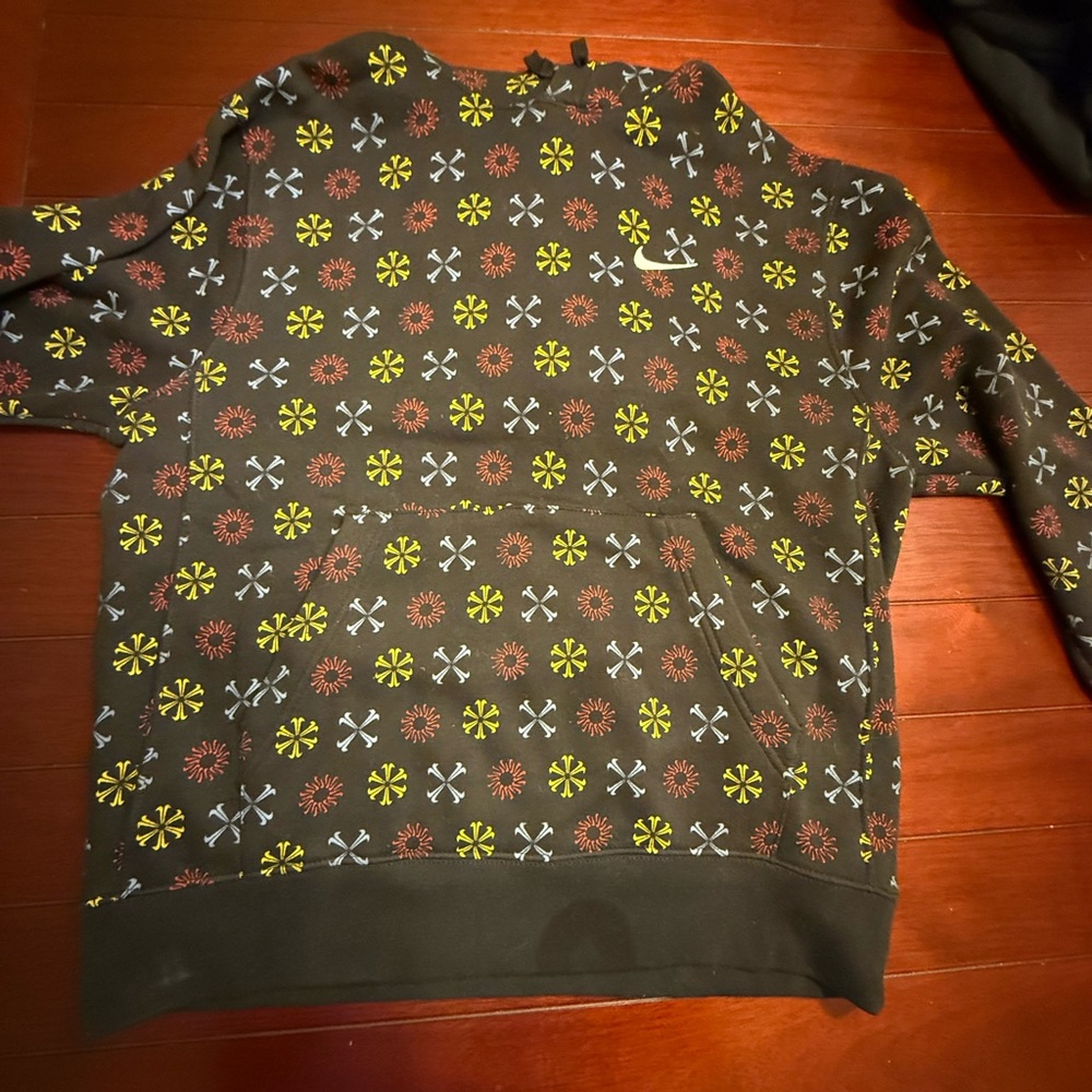 Nike Black Sweater with Yellow and Red Patterns